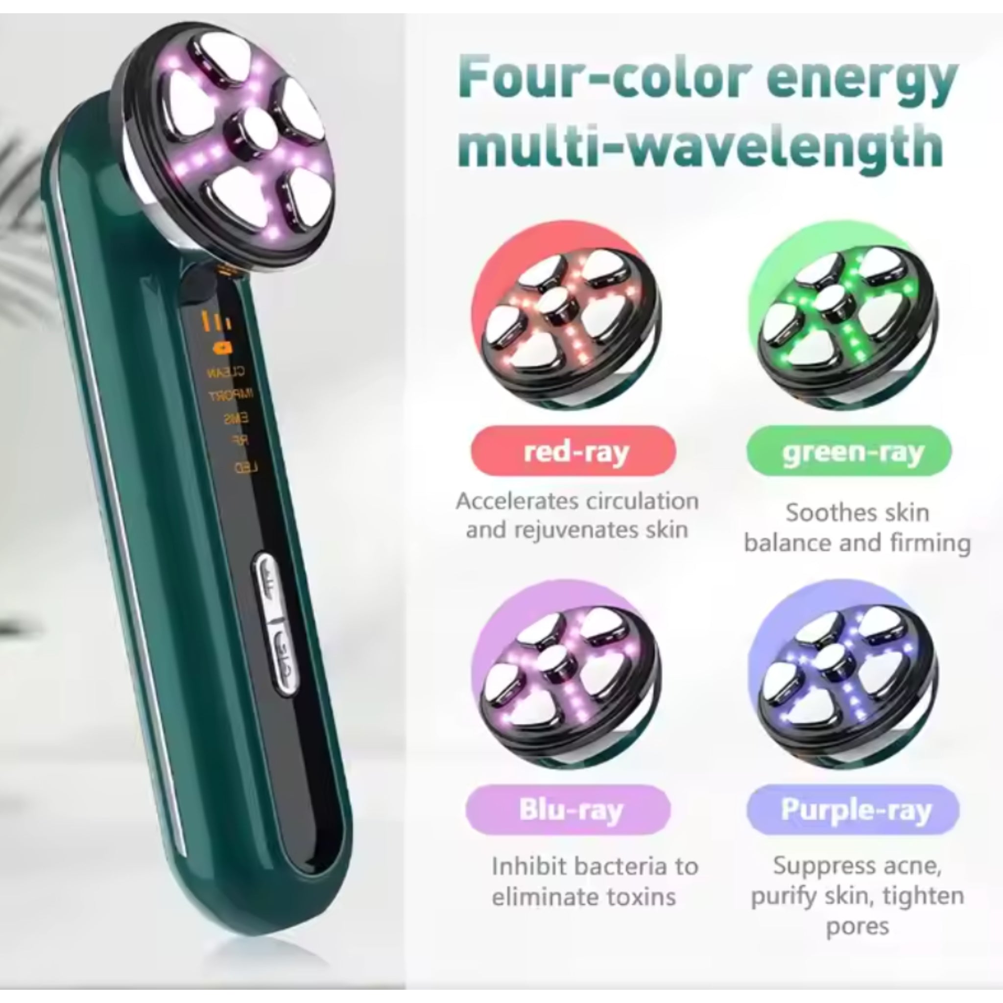 GlowLift High-Frequency Facial Massager